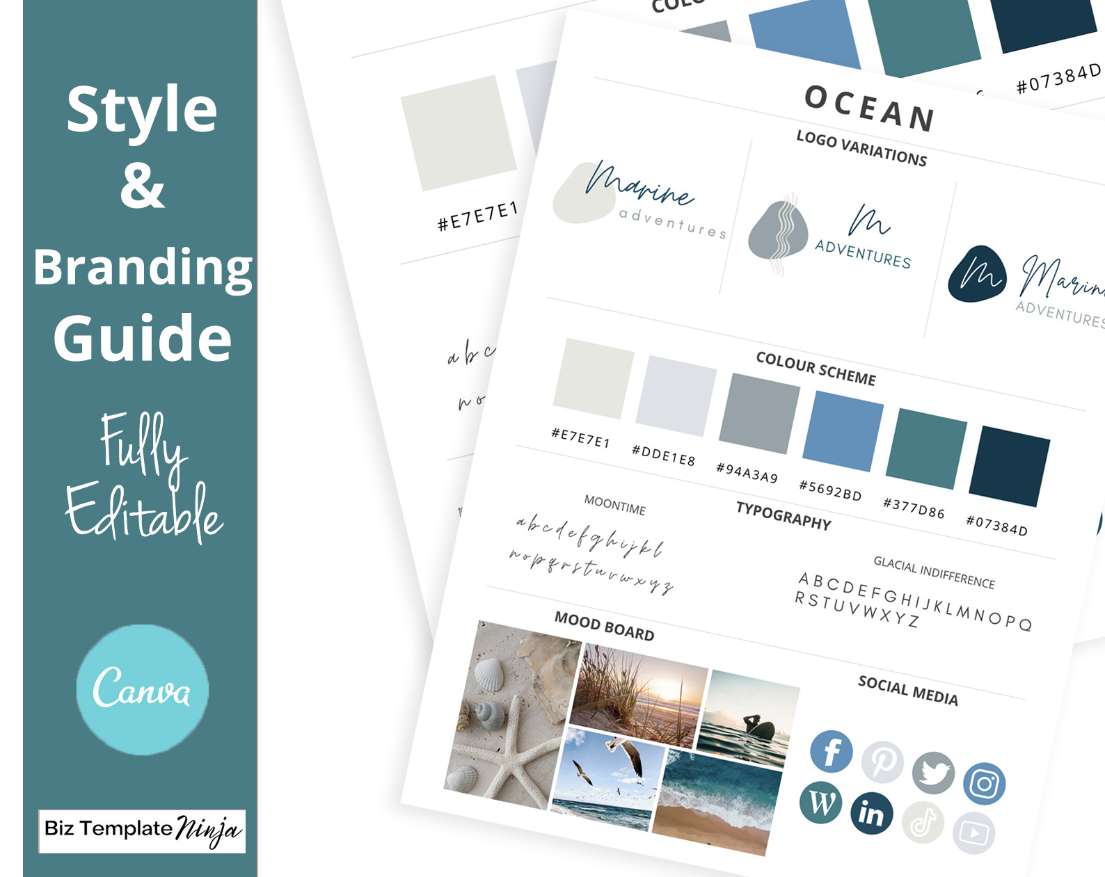 Style guide ocean colors